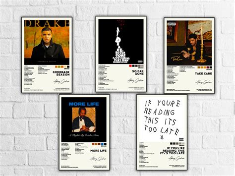 Drake Custom Album Cover Drake Poster Prints Custome Sizes - Etsy