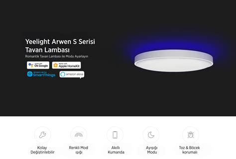 Xiaomi Yeelight Arwen S Led Tavan Lambas Fiyat