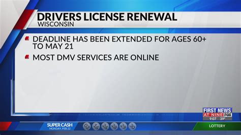 Wisconsin Drivers License Renewal Deadline Extended To May 21