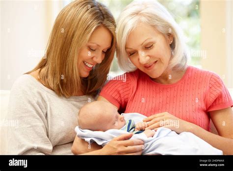Grandmother Baby Mother Junior Generation Grandma Grandmothers Babe Babies Human Babies