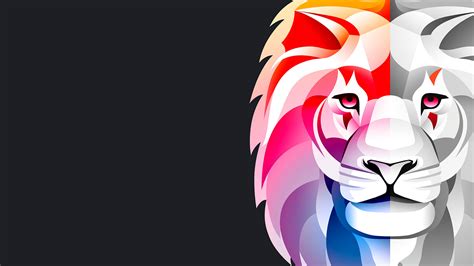 Download Lion Face Art Wallpaper | Wallpapers.com