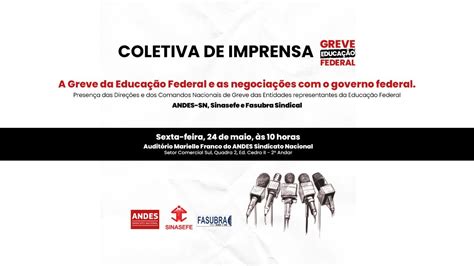 Coletiva De Imprensa Greve EducaÇÃo Federal Youtube