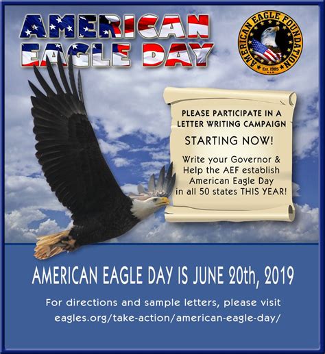 June 20 2019 Is American Eagle Day American Eagle Foundation