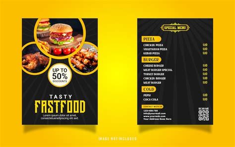 Premium Vector Restuarant S Tasty Fast Food Flyer Print Ready Design