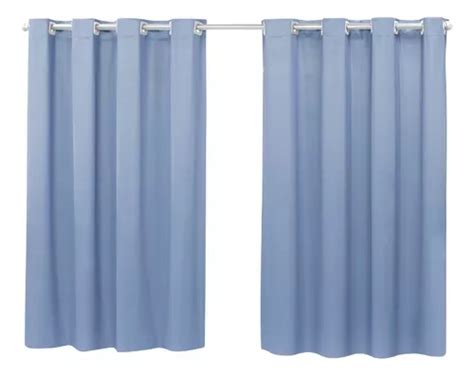 Cortina Blecaute Cortina Corta Luz Pvc M X M Alt Cor Azul