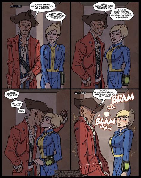 Flirt Option By Greyallison On Deviantart Fallout Funny Fallout 4 Hancock Fallout Comics