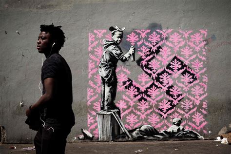 New Banksy Street Art Appears Across Paris Taking NBC News On Tumblr