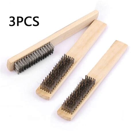 3 pièces brosses filaires en acier inoxydable pour impeccables pour le