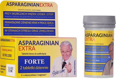 ASPARAGINIAN EXTRA, MAGNEZ, POTAS, 50 tabl. - opinie, komentarze o ...