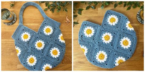 Daisy Granny Square Crochet Bag Pattern Crochet Kingdom