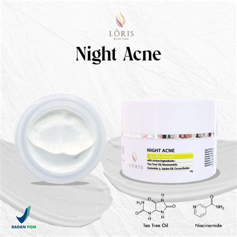 Jual Night Acne G Cream Untuk Mengatasi Jerawat Melembabkan