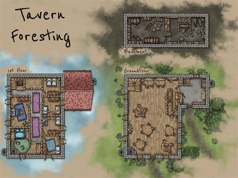 Tavern Foresting Inkarnate Create Fantasy Maps Online