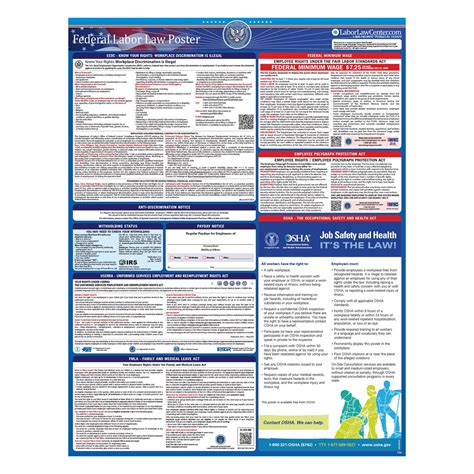 2023 2024 Federal Labor Law Poster Federal And Osha Required Posters