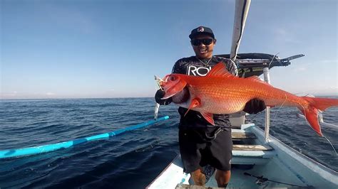 Ruby Snapper Babon Jigging Di Kedalaman Meter Jigging Youtube