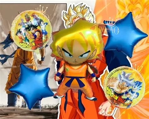 Globos Metalicos De Goku Supersayayin Kit Pzs En Venta En Azcapotzalco