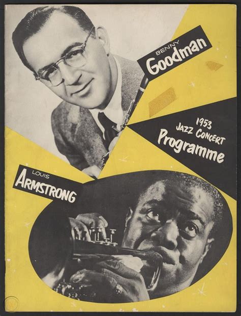 Benny Goodman And Louis Armstrong Original Concert Program 2051367635