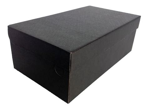 Caixa Para Sapatos Preto Fosco 32x22x12 Pacote 50 Unidades Dakar