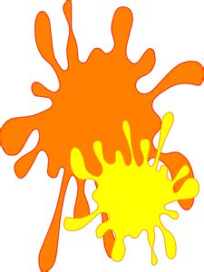 Orange And Yellow Splat Clip Art At Clker Vector Clip Art Online