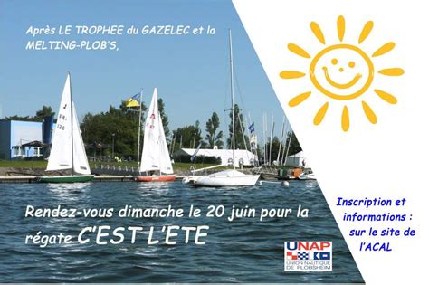 Actualit Jour De Regate Club Voile Union Nautique De Plobsheim