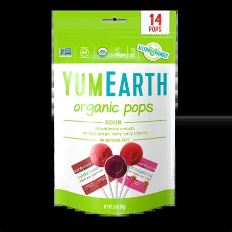 YumEarth Organic Sour Pops Assorted Flavors 14 Pops Lazada PH