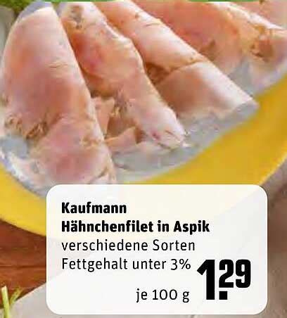 Kaufmann Hähnchenfilet In Aspik Angebot bei REWE 1Prospekte de