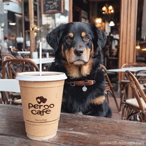 Dog Cafe Concept Stable Diffusion Online