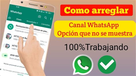 La Opción Del Canal Whatsapp No Se Muestra Cómo Arreglar Las Actualizaciones Del Canal De