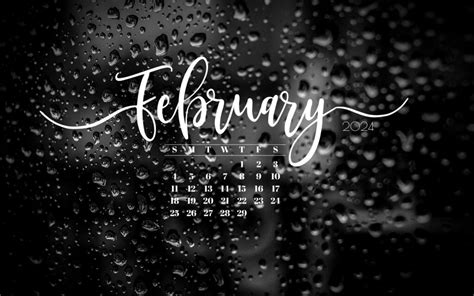 Printable Calendar 2024 February Rainfall Ediva Gwyneth