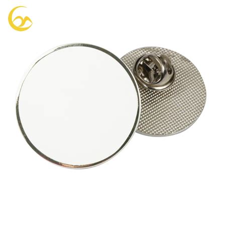 Wholesale Metal Round Blank Lapel Pin Uv Digital Print Logo Lapel Pin