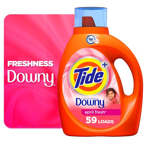 Tide Plus A Touch Of Downy Liquid Laundry Detergent April Fresh