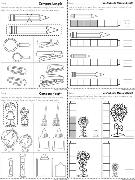 Comparing Length Worksheets