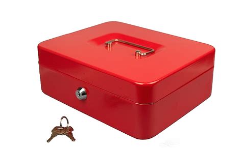 Hyfive Petty Cash Box Mm Supplied With Keys And Removable