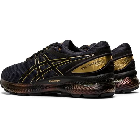 Asics Gel Nimbus 22 Platinum Running Shoes Black Runnerinn