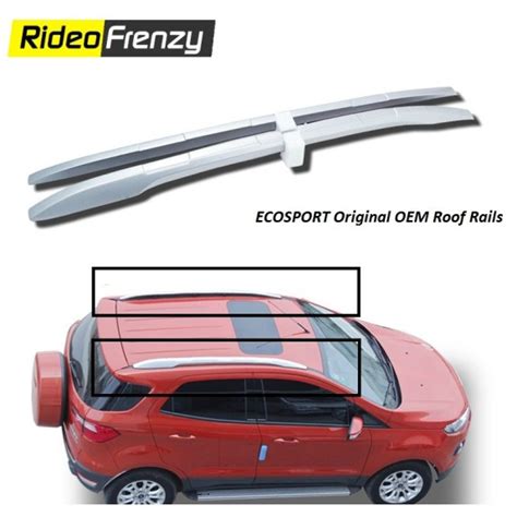 Buy Ford Ecosport Original Silver Roof Rails Online @3499 | RideoFrenzy