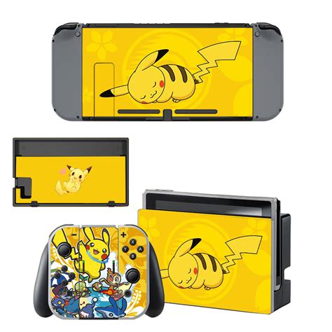 Pokemon Pikachu Nintendo Switch Skin Sticker Decal Design 1 ...