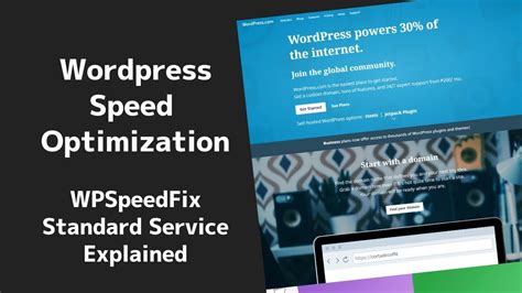 Wordpress Speed Optimization Service Standard Speed Fix Explained