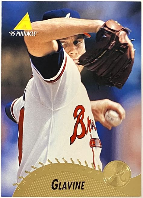 Tom Glavine Pinnacle Atlanta Braves Baseball Card Hof Kbk Sports