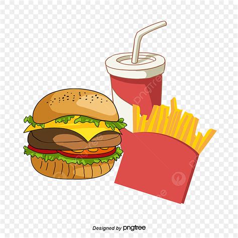 Um Burger Combo Png Clit Ris De Hamb Rguer Coca Batatas Fritas