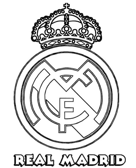 Dibujos De Real Madrid Imprimible Para Colorear Para Colorear Pintar E