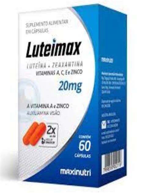 Luteimax Luteina Zeaxantina 20mg 60 cápsulas Maxinutri