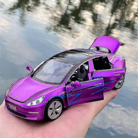 132 Tesla Model X Model 3 Model S Model Y Alloy Car Model Diecasts Toy