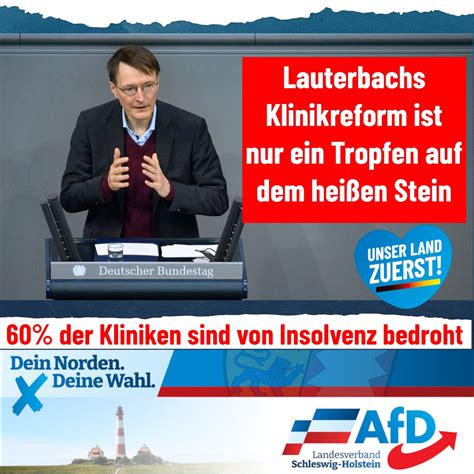 Lauterbachs Klinikreform nur ein Tropfen auf dem heißen Stein AfD