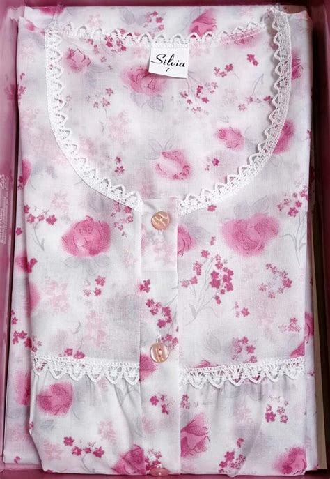 Camicia Da Notte Manica Corta Donna In Battista Di Cotone Silvia 1018