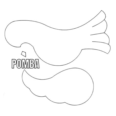 Molde De Pomba Grande Para Imprimir - Molde de Pomba para Imprimir - Artesanato Passo a Passo!