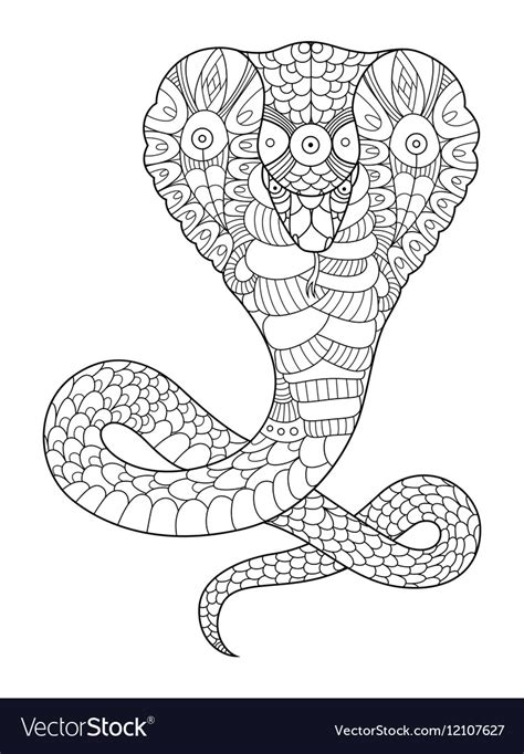 Spitting Cobra Coloring Pages