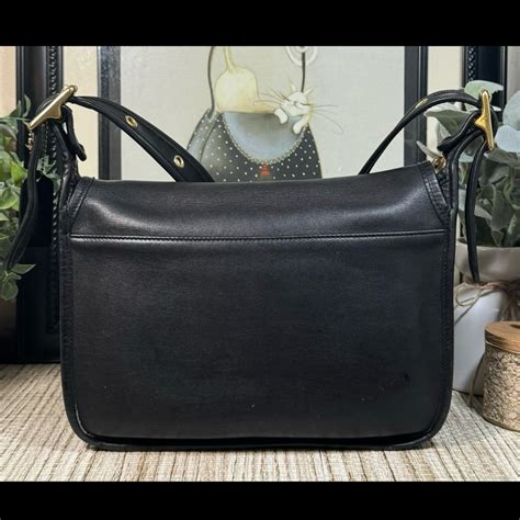 Vintage Coach Black Patricias Legacy Bag Gem