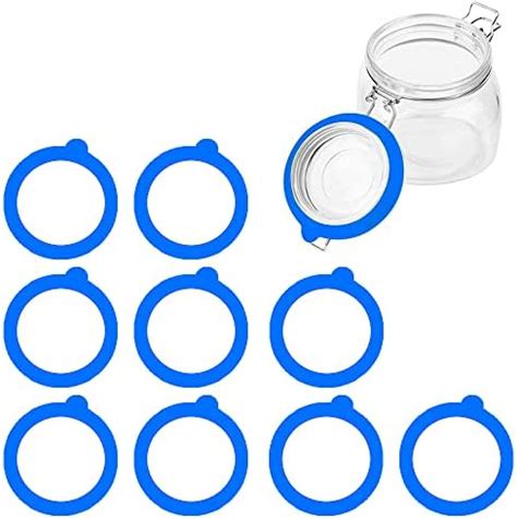 Pieces Rubber Seals Rings For Glass Jars Airtight Silicone