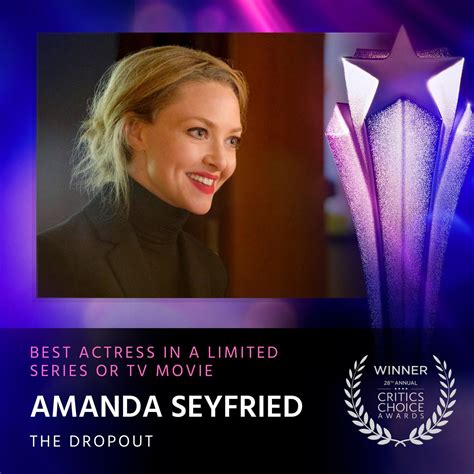Amanda Seyfried won Critics Choice Award - Bollywoodfever
