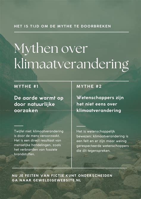 Gratis Klimaatverandering Poster Sjablonen Maken Canva