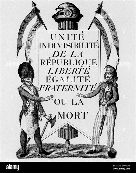 La Revolución Francesa De 1789 Cartel Con El Texto Unidad Inseparable